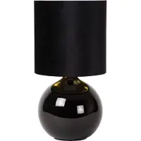 Lucide ESTERAD - Tafellamp - Ø 24 cm - 1xE14 - Zwart