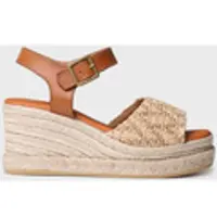 Toni pons Dames espadrille met hoge sleehak van stof | HANNA