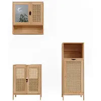 Vicco Liora Badmöbel-Set – 3 delen Bamboe