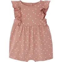 Vertbaudet Babyromper Basics met geruite mouwtjes