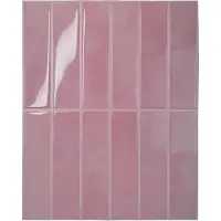 BES LED Tegelsticker Roze Langwerpig