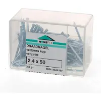 Hoenderdaal Draadnagel verloren kop gegalvaniseerd 2.4 x 50mm 350 gram