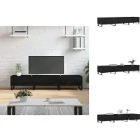 The Living Store Tv-meubel - - - 150x36x30 cm - zwart