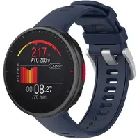 Strap-it Siliconen Smartwatch bandje - Geschikt voor Polar Vantage V2 siliconen bandje - donkerblauw - Horlogeband / Polsband / Armband