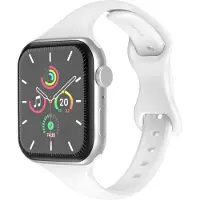 IMoshion Slim siliconen bandje voor de Apple Watch | 44/45/46/49 mm - Wit