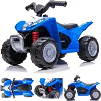 Tres Honda TRX Quad, elektrische kinderauto, blauw