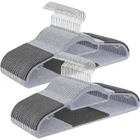 BOSTIC MIRA Home - Kleerhangers - Kledinghangers - Grijs - Kunststof - 50st