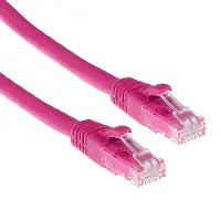 Intronics IS1802, 2 meter, Cat6, U/UTP (Twisted Pair), RJ-45 connector, RJ-45 connector, roze