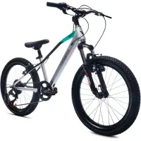 Sun baby 20-inch jongensfiets, 6-versnellings Shimano versnelling, Verdant-Juniper verende voorvork