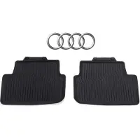 Audi A1 Rubberen Vloermatten - 2x Achter - Origineel All-Weather - Zwart