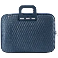Bombata Trama Laptoptas met Vlechtpatroon - 15 / 16 inch - Dames en Heren - Blauw