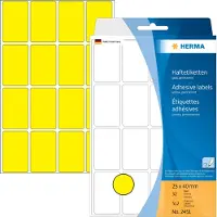 Herma Etiket 2451 25x40mm geel 512 stuks - 3 stuks