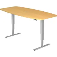 Hjh OFFICE PRO XDSM 22 S - Beuken 220 x 103 Tafelhoogte I Elektrisch in hoogte verstelbaar