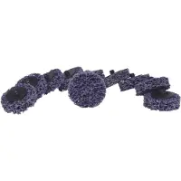 Ks Tools 515.5086 Reserve schuurpads, Ø 50 mm, strip Rad lila, verpakking van 10 stuks