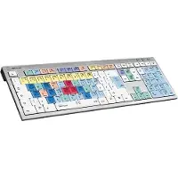 Logickeyboard Cubase / Nuendo Slimline (NL, Bedraad), Toetsenbord, Veelkleurig