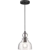 WESTINGHOUSE Glazen hanglamp Fiona, dimbaar, brons / oud-messing, Woon-/ Eetkamer, Glas, Antiek, hanglamp