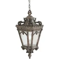 Kichler LED Buiten Hanglamp Tournai | 3X E14 Max 60W | IP44 | Dimbaar | Londonderry