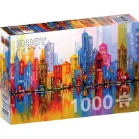 Enjoy Puzzle Rainbow City Puzzel (1000 stukjes)