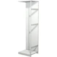 Kerkmann Leeg archiefrek PROGRESS 500 T, aanbouwsectie, met achterwand, H 2600 x B 750 x D 640 mm