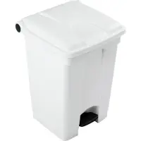 Kaiser+Kraft Pedaalemmer - Container met deksel - HACCP - 45 liter - Wit