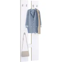 VCM Houten set halmeubelen Garderobe kapstokken Garderobepaneel Salia M