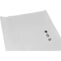 Deiss afvalzakken, 120 liter, gerecycled LDPE, scheurvast en veelzijdig, B 500+450 x H 1250 mm, transparant, 100 stuks