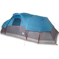 vidaXL Koepeltent voor gezin 11-persoons waterdicht blauw
