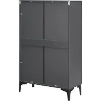 En.casa Vitrinekast Søndersø 115x70x31 cm donkergrijs []