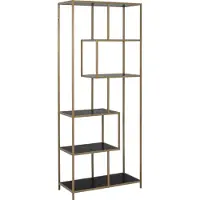 Molecule Boekenkast Seaford Zwart/Goud