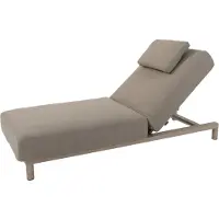 4 Seasons Outdoor Madeira ligbed met hoofdondersteuning latte