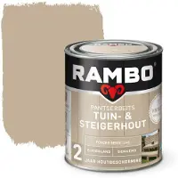 Rambo vintage pantserbeits tuin- en steigerhout dekkend poeder beige zijdeglans 750 ml