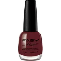Faby nagellak Red at Night dames 15 ml vegan donkerrood