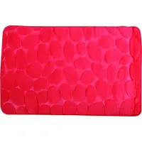 MSV Badmat met Antislip Onderzijde - Zachte Absorberend Badmat voor Badkamer - Badkamer Mat Keiendesign