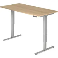 Hjh OFFICE PRO XDSM 16 S - 160 x 80 Eiken Tafelhoogte I Elektrisch in hoogte verstelbaar