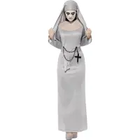 Smiffys Grijs Gothic nonnen pak