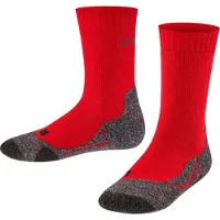 Falke TK2 Wandelsokken anti blaren, medium padding merinowol sportsokken kinderen rood - Maat 35-38