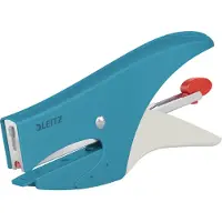 Leitz metaalniettang Cosy, voor nietjes nr 10, achterlaadmechanisme, inclusief 1000 nietjes, blauw