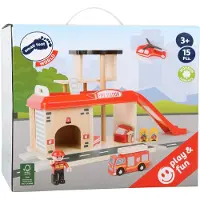 Small Foot - Houten Brandweerkazerne met Accessoires, 15dlg.
