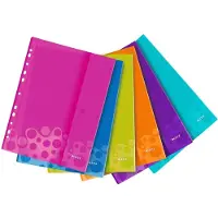 Leitz Wow insteekhoesje, A4, met klep aan zijkant, 6 stuks