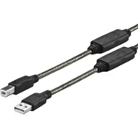 VivoLink PROUSBAB10 USB-kabel USB 2.0 10 m USB A USB B Zwart