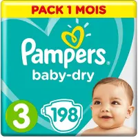 Pampers Baby-Dry maandbox maat 3 (6-10 kg) 198 luiers
