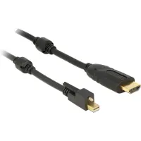 DeLOCK Premium Mini DisplayPort 1.2 naar HDMI 1.4 actieve kabel (4K 30 Hz) / zwart - 2 meter