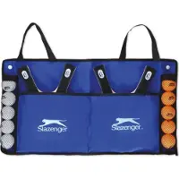 Slazenger Tafeltennis Set - 15 Stuks - 4 Tafeltennis Batjes, 10 Ballen en 1 Draagtas - Makkelijk Mee te Nemen - Meerkleurig