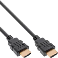 InLine gecertificeerde HDMI-kabel, Ultra High Speed HDMI 8K4K, mannetje / mannetje, zwart / goud, 0,5 m