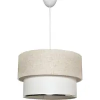 Opviq Verlichting - Kroonluchter Creme Wit Metaal 30x30x65cm - LunaRose - Stijlvolle Verlichtingsoplossing