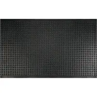 Floordirekt Antislipmat Bubble, natuurrubber, zwart, 90x120 cm