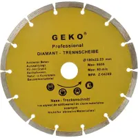 GEKO Diamant-Segment-Trennscheibe, 180x8x22mm