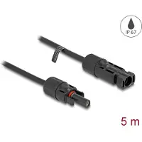 DeLOCK DL4 Solar Cable 4 mm² male to female 5 m black