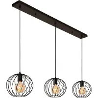 Lucide Hanglamp Danza, dimbaar, zwart, Woon-/ Eetkamer, metaal, Modern, hanglamp