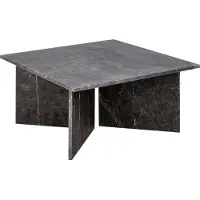 Ebuy24 Stone Salontafel - Vierkant - Zwart